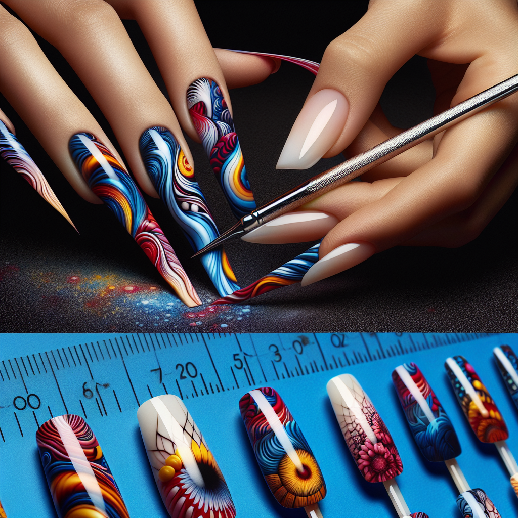 Abstract Art Techniques for Acrylic Nails